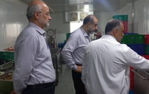 بازدید میدانی مدیر عملیات حج تمتع ۱۴۰۲ از فرآیند طبخ و توزیع غذای زائران ایرانی